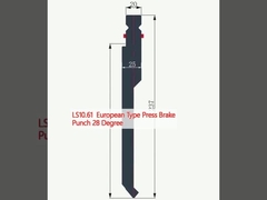 LS10.61 ইউরোপীয় টাইপ প্রেস ব্রেক পঞ্চ 28 ডিগ্রী